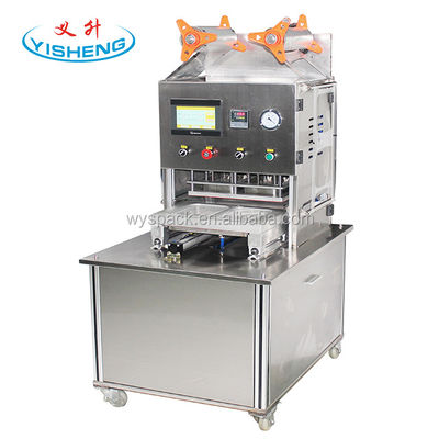 qualité  Custom Type Plastic Beverage Cup New Atmosphere Modified Nitrogen Gas Tray Sealer Packaging Machine usine