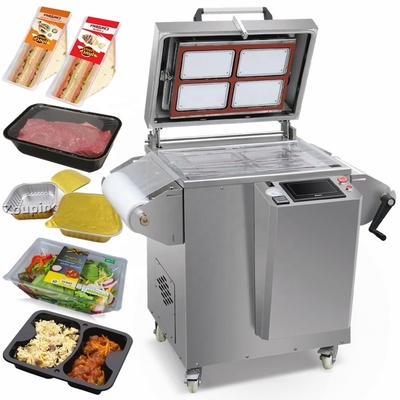 Nourriture de scellage modifiée affleurante de machine de plateau de vide d'emballage de l'atmosphère de gaz de scelleur de plateau de CARTE de Zhejiang Ruibao DMP 430A