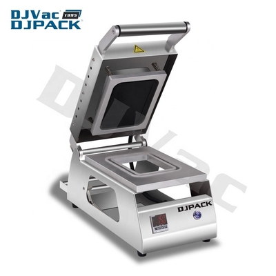 DS-4 Large Size Food Tray Ring Cut Manual Tray Sealing Machine With Plastic Film